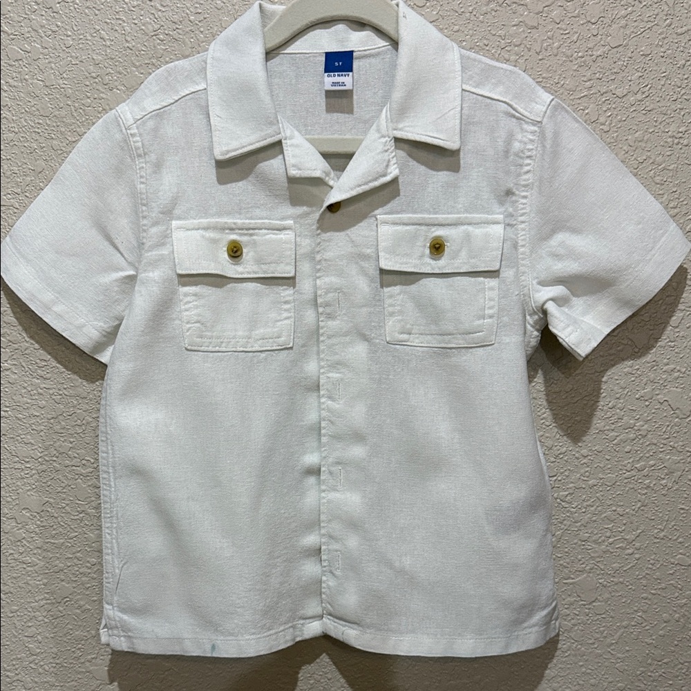 Old Navy Kids White Button Down Shirt